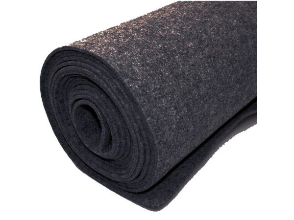 Filc szőnyegek - Fekete - 200 x 1.000 cm